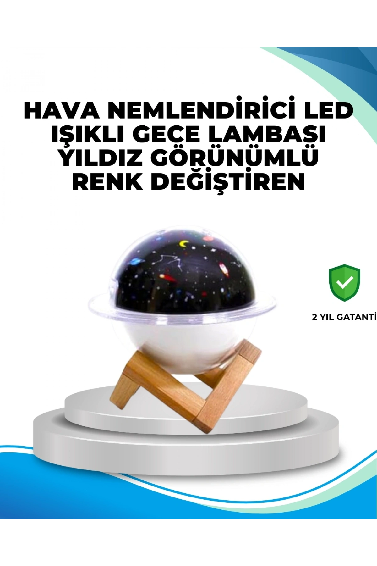 USB bağlantılı projektör ışıklı taşınabilir mini hava nemlendirici ve aroma difüzörü