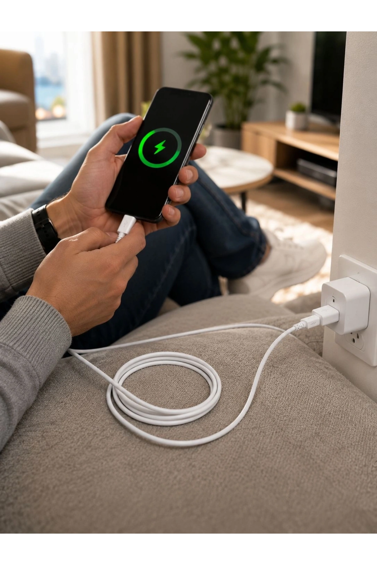 USB HIZLI ŞARJ ALETİ 2M