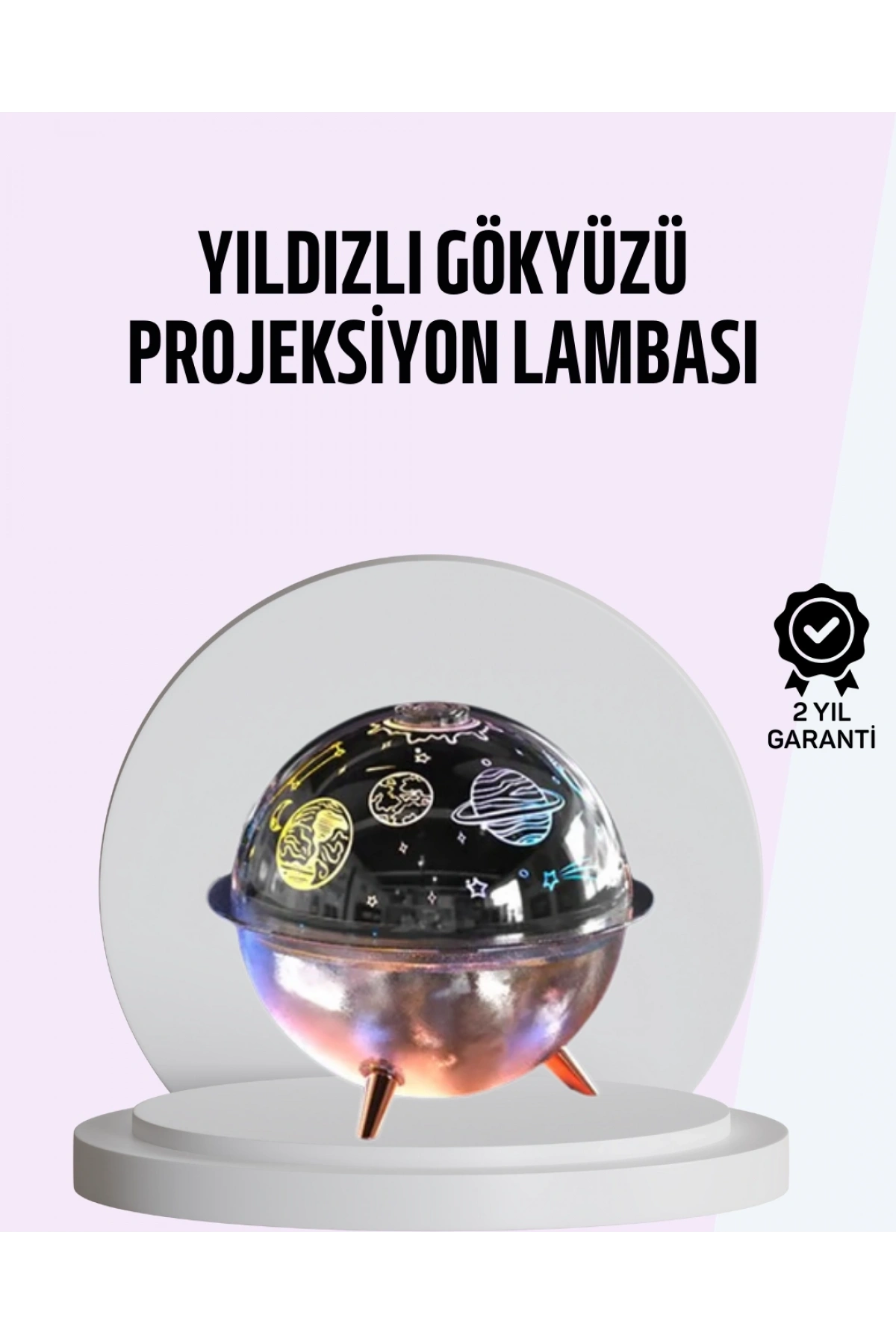 USB Şarjlı Uzay Temalı Işık Projektörü Hava Nemlendirici