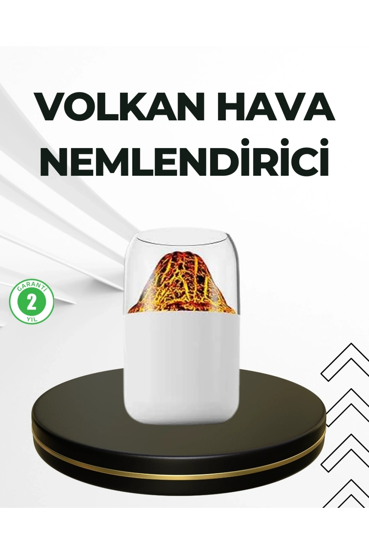 USB Şarjlı Volkanik Tasarımlı Buhar Makinesi