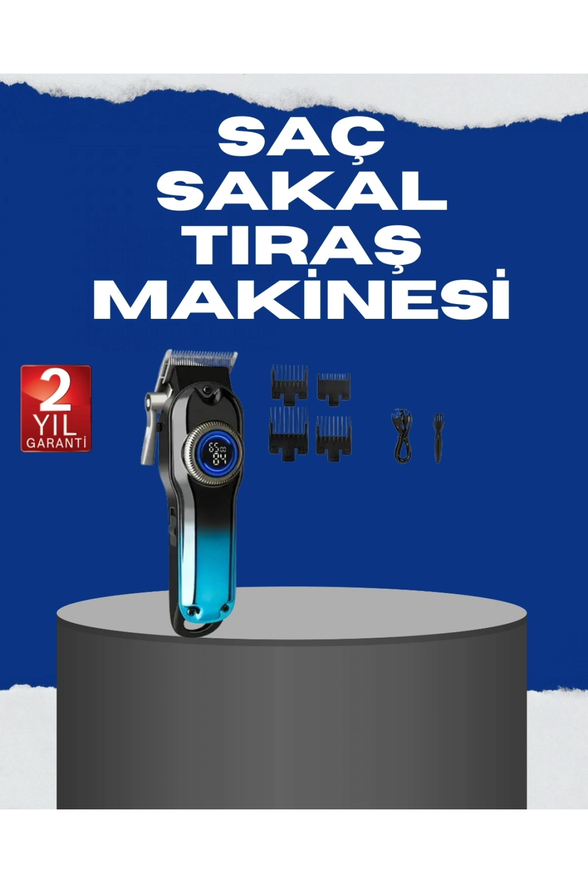 USB Type-C Şarjlı Kablosuz/Kablolu Erkek Tıraş Makinesi