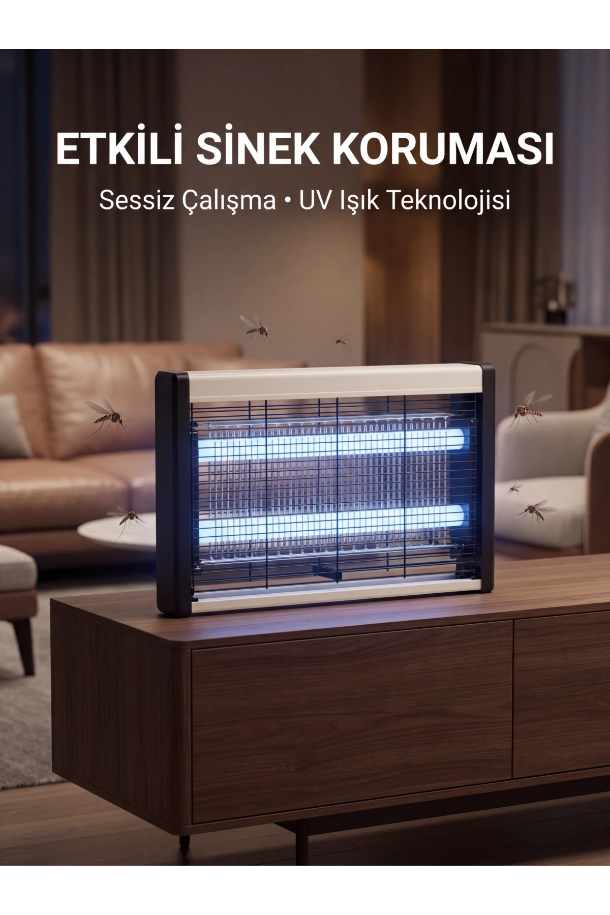 UV Işıklı Sinek Öldürücü Lamba Sessiz Çalışır