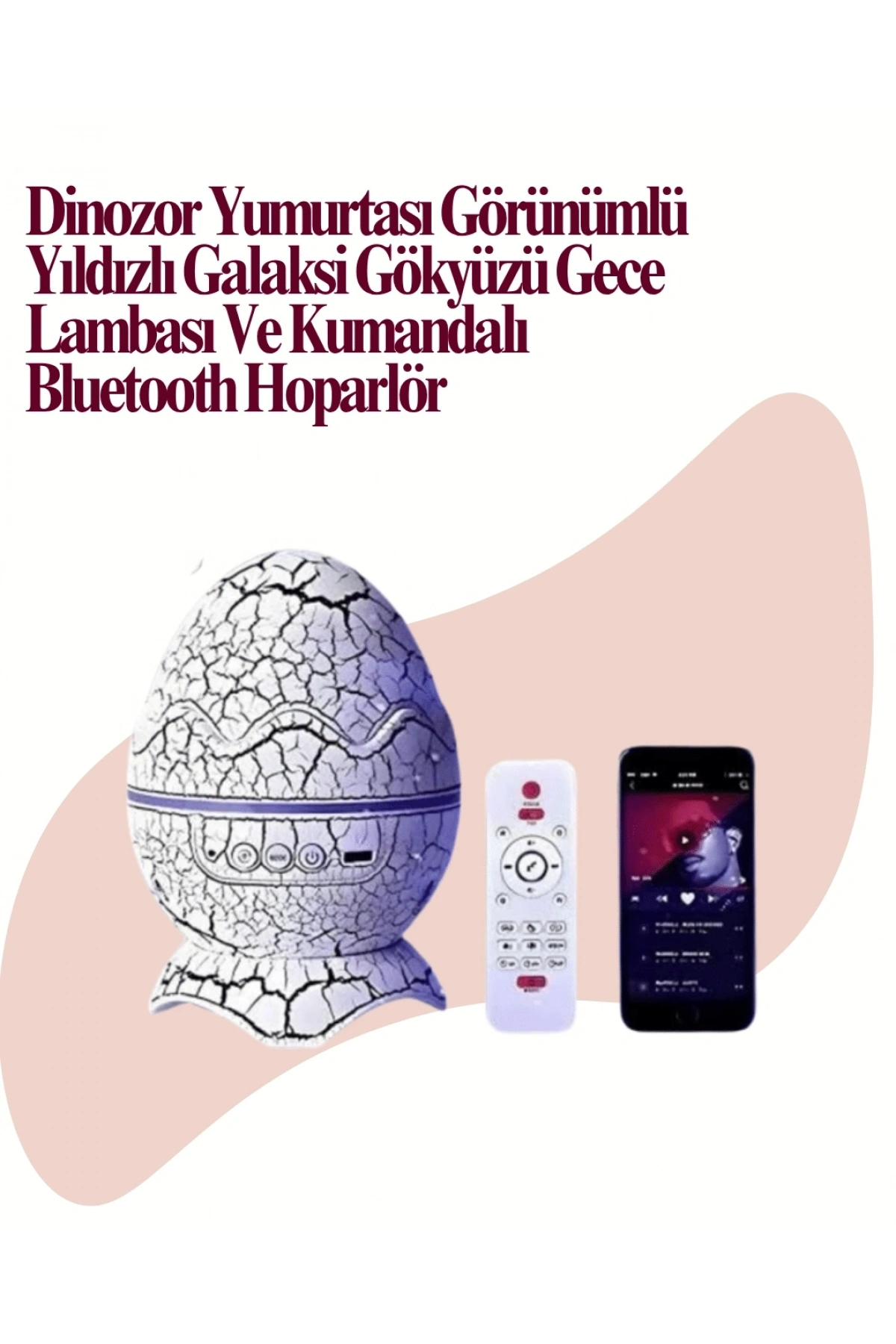 Uzaktan Kumandalı, USB Girişli, Döner Projektör Lamba