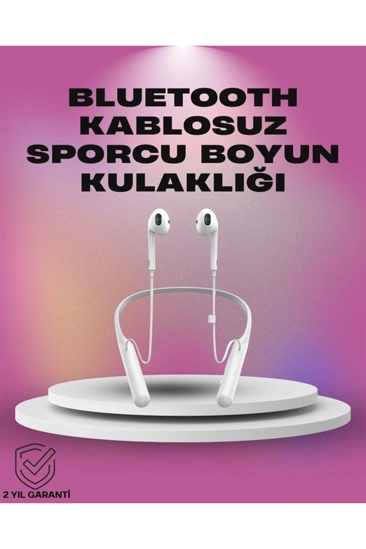 Uzun Pil Ömürlü Kablosuz Kulaklık – Boyun Askılı, 100 Saat Kullanım