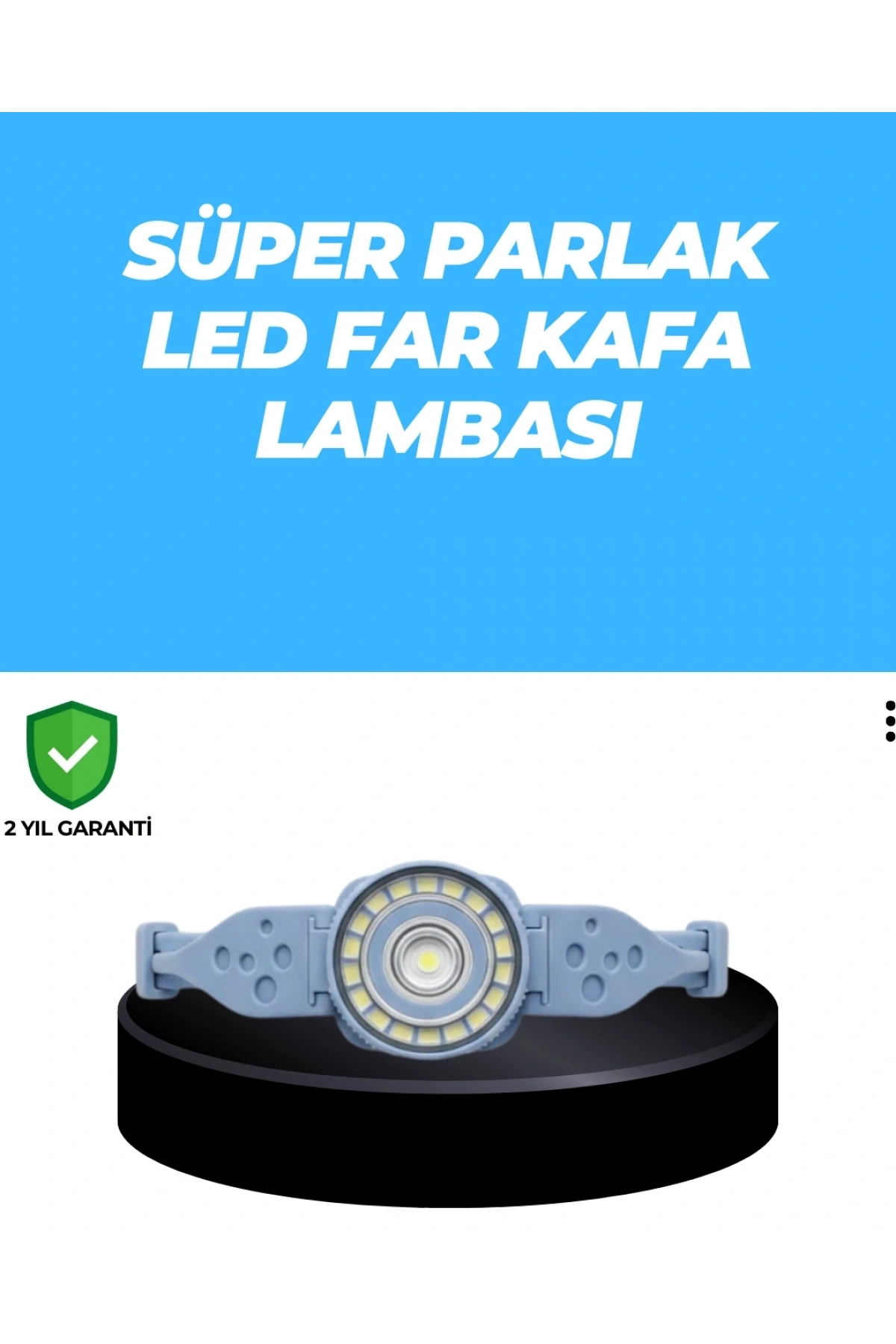 Uzun Pil Ömürlü Kamp ve Dağcılık Kafa Lambası