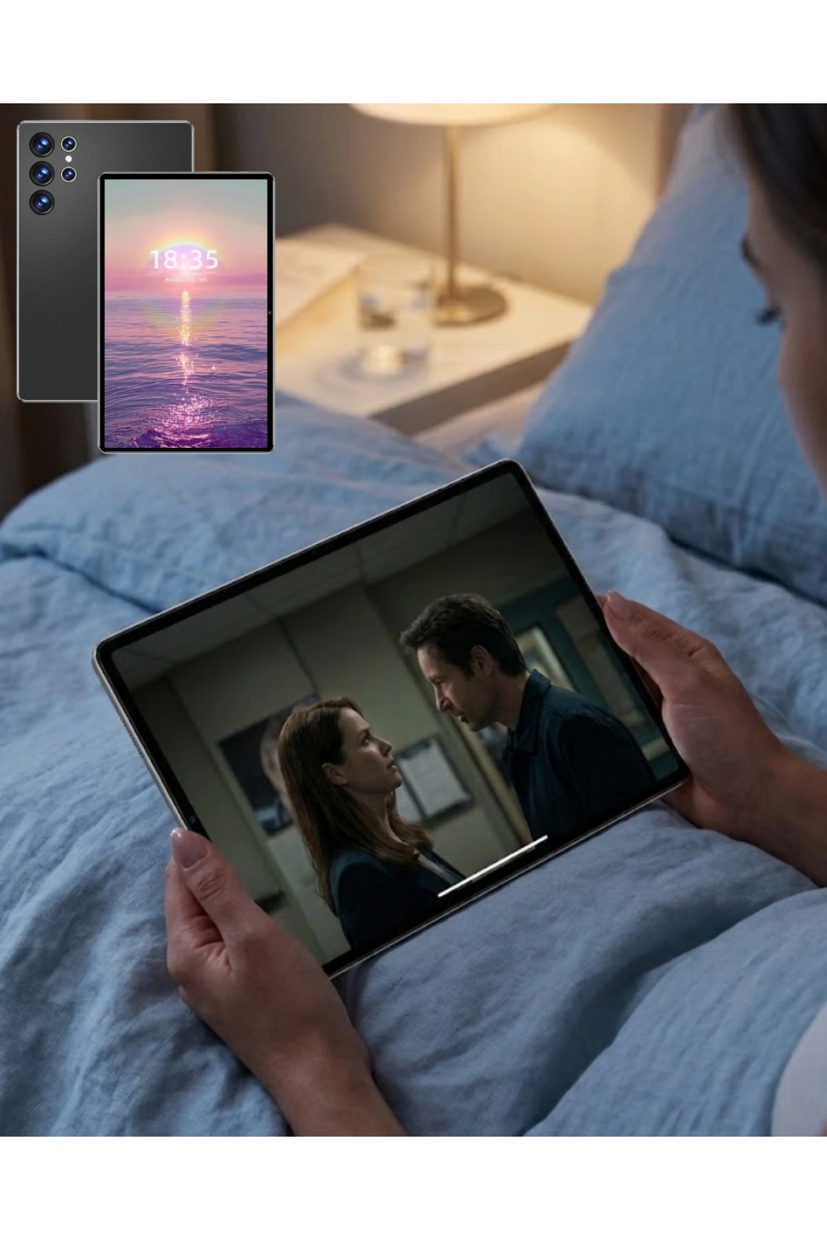WiFi Destekli Android Tablet 10.1 İnç Geniş Ekran Tablet Seti