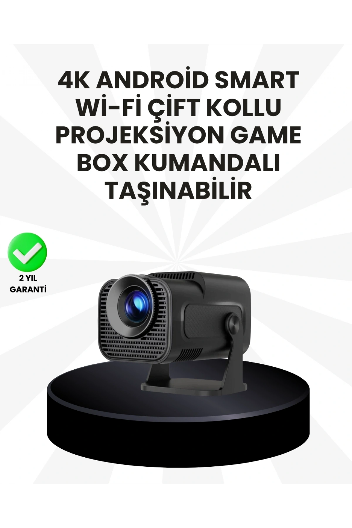 WiFi6 ve Bluetooth 5.4 Destekli LED Projektör - HCS350pro