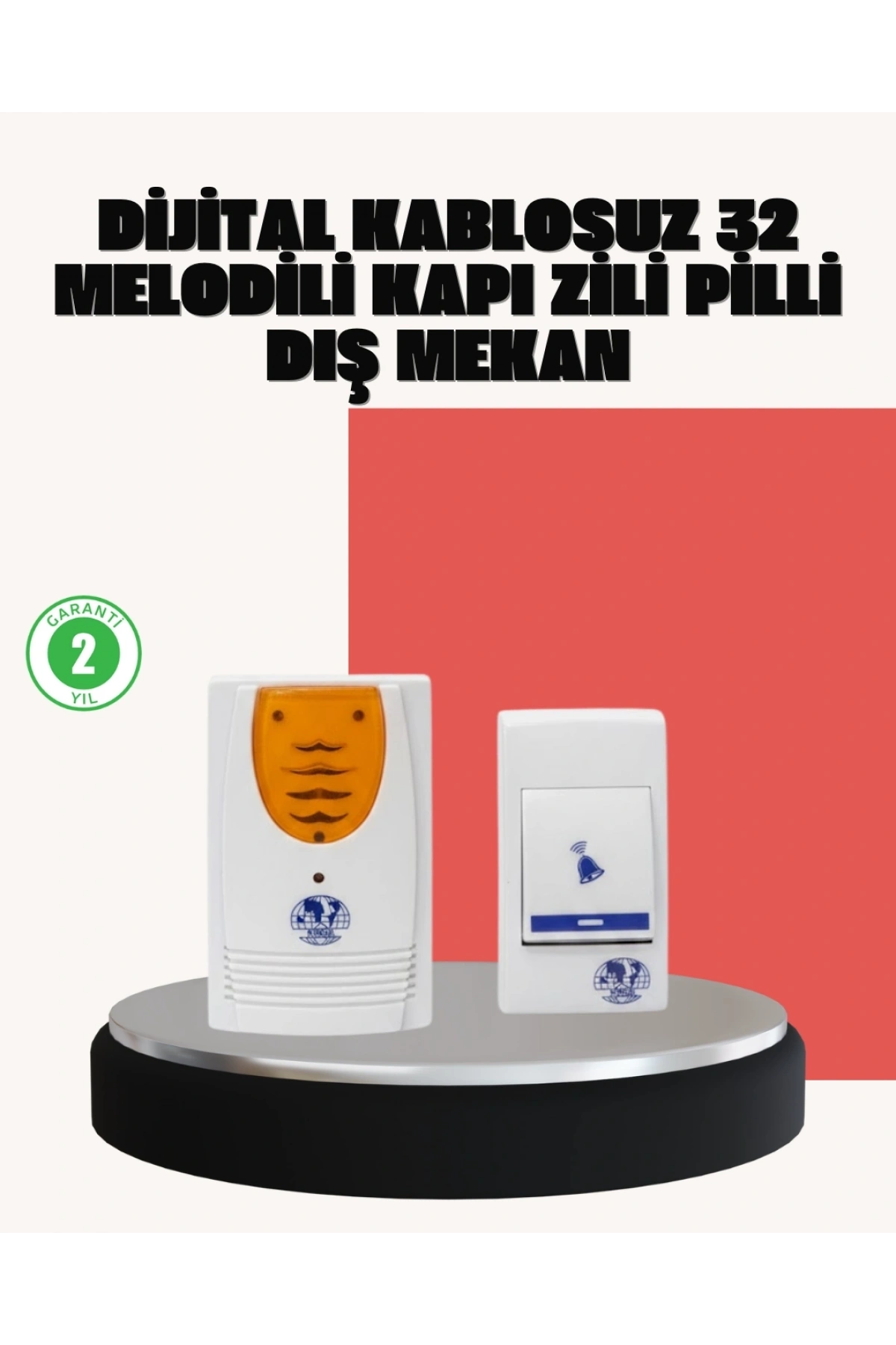 Wireless Kapı Zili Pratik ve Zahmetsiz Günlük Kullanım