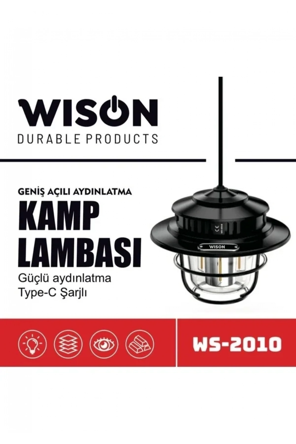 Wison WS-2010 Geniş Açılı Aydınlatma Kamp Lambası (5047)