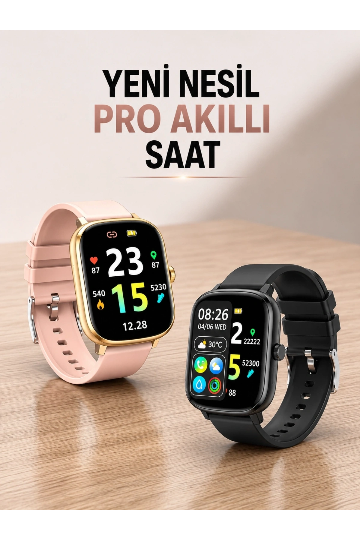 Yeni Nesil Akıllı Saat Arama Bildirimleri, Uyku & Kalp Atış Takibi