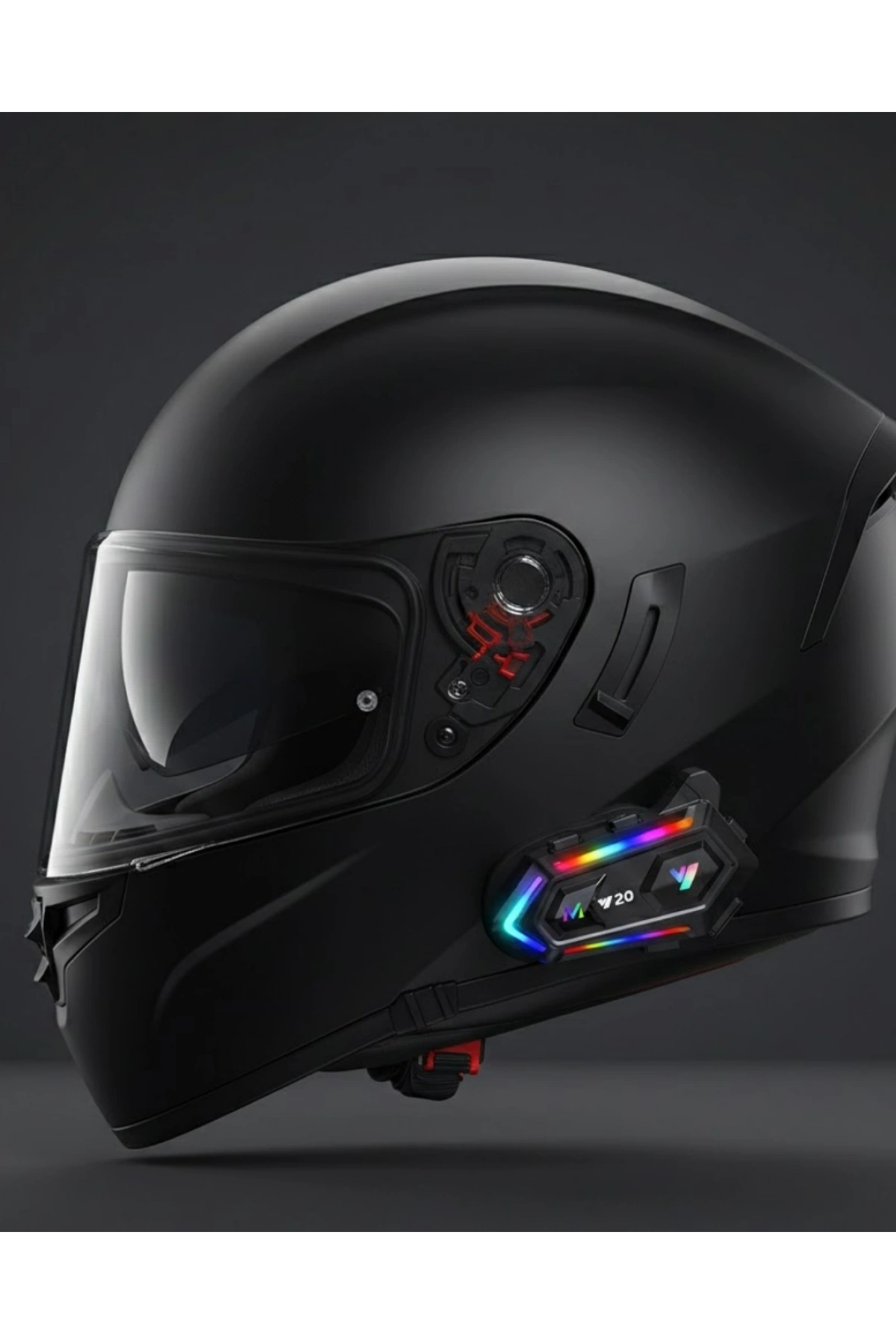 Yeni Nesil Bluetooth 5.3 Motosiklet Intercom RGB Işıklı 1000m Mesafeli