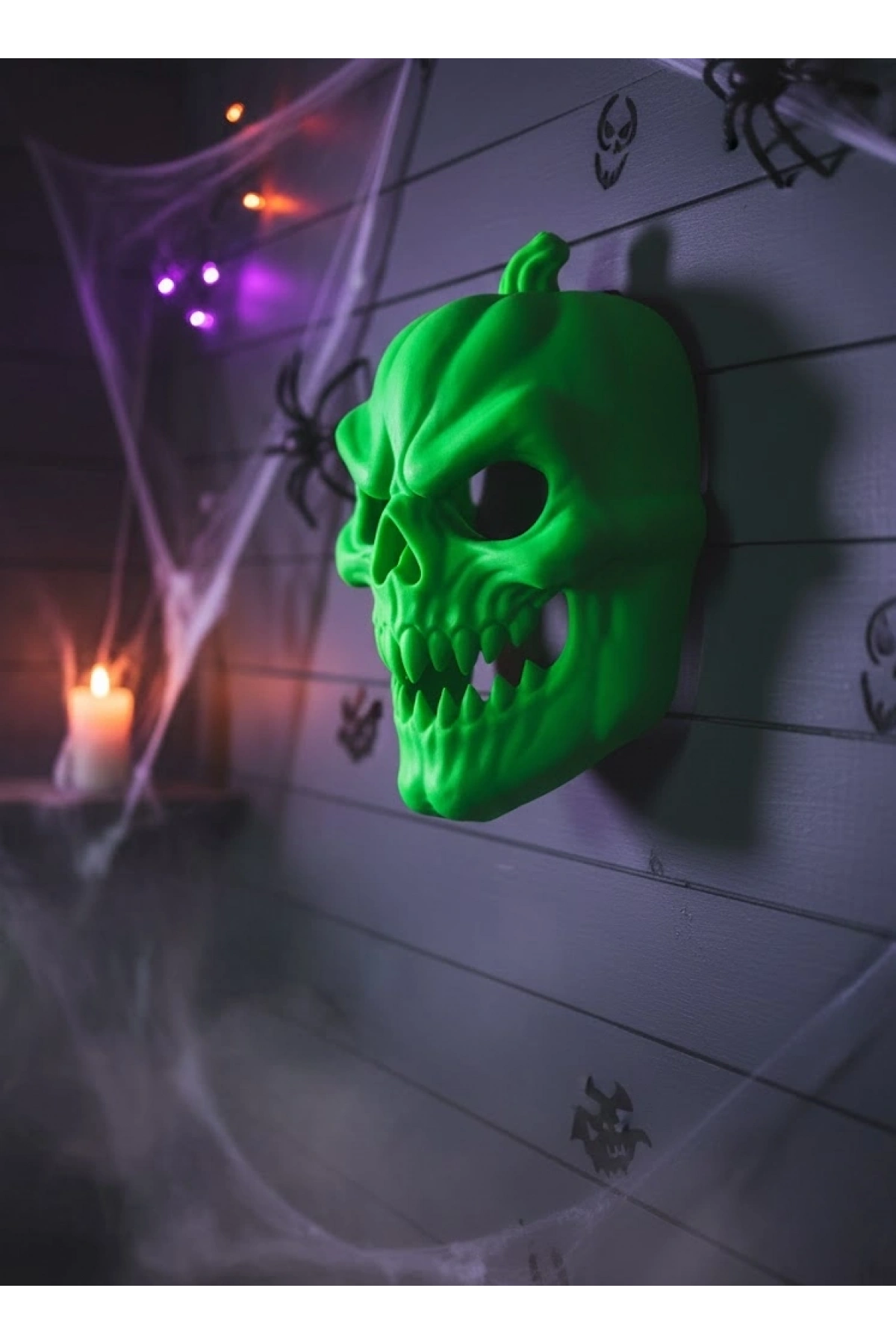 Yeşil Maske Dekor Ev ve Parti Süsleme Ürünü