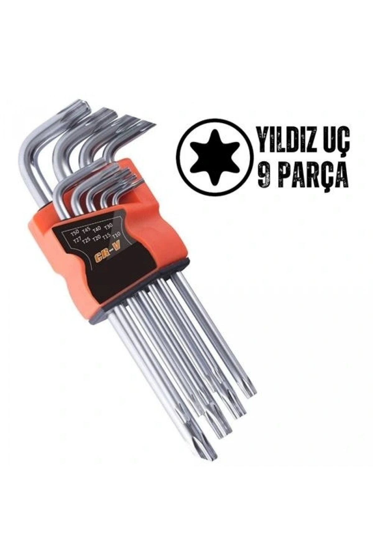 Yıldız Torx Combination 9 Parça Alyan Seti