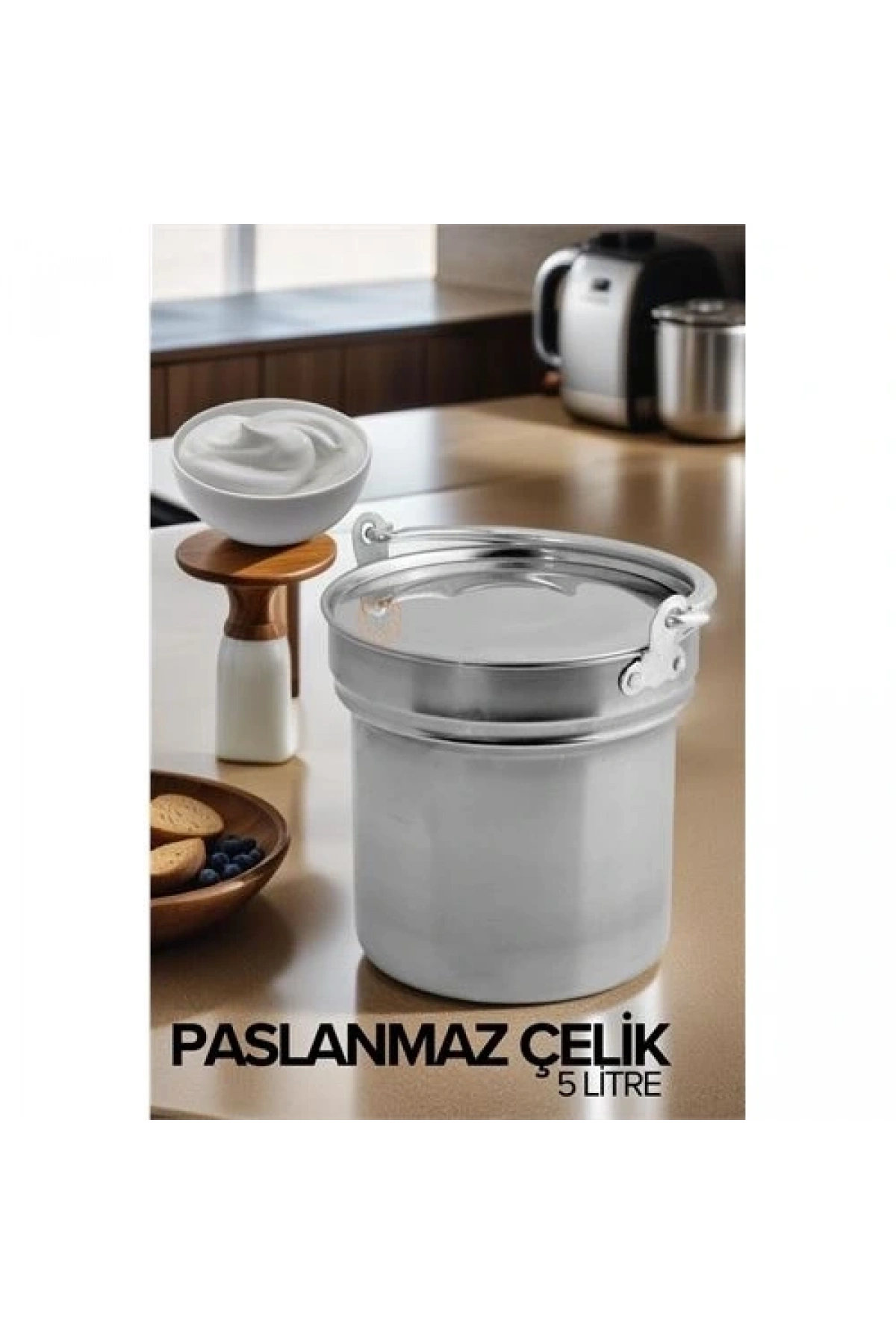 Yoğurt Bakracı 5 Lt Paslanmaz Çelik