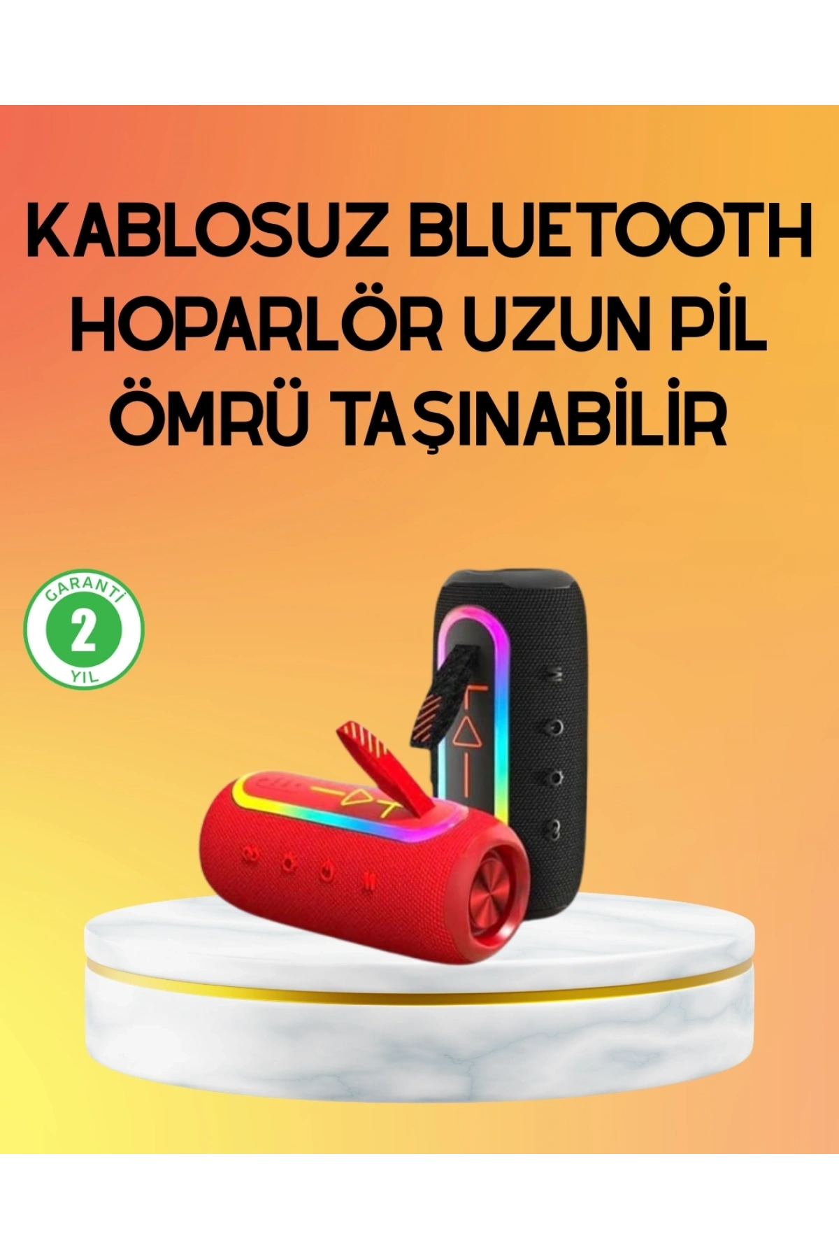 Yüksek Ses Kaliteli Kablosuz Hoparlör LED Işıklı
