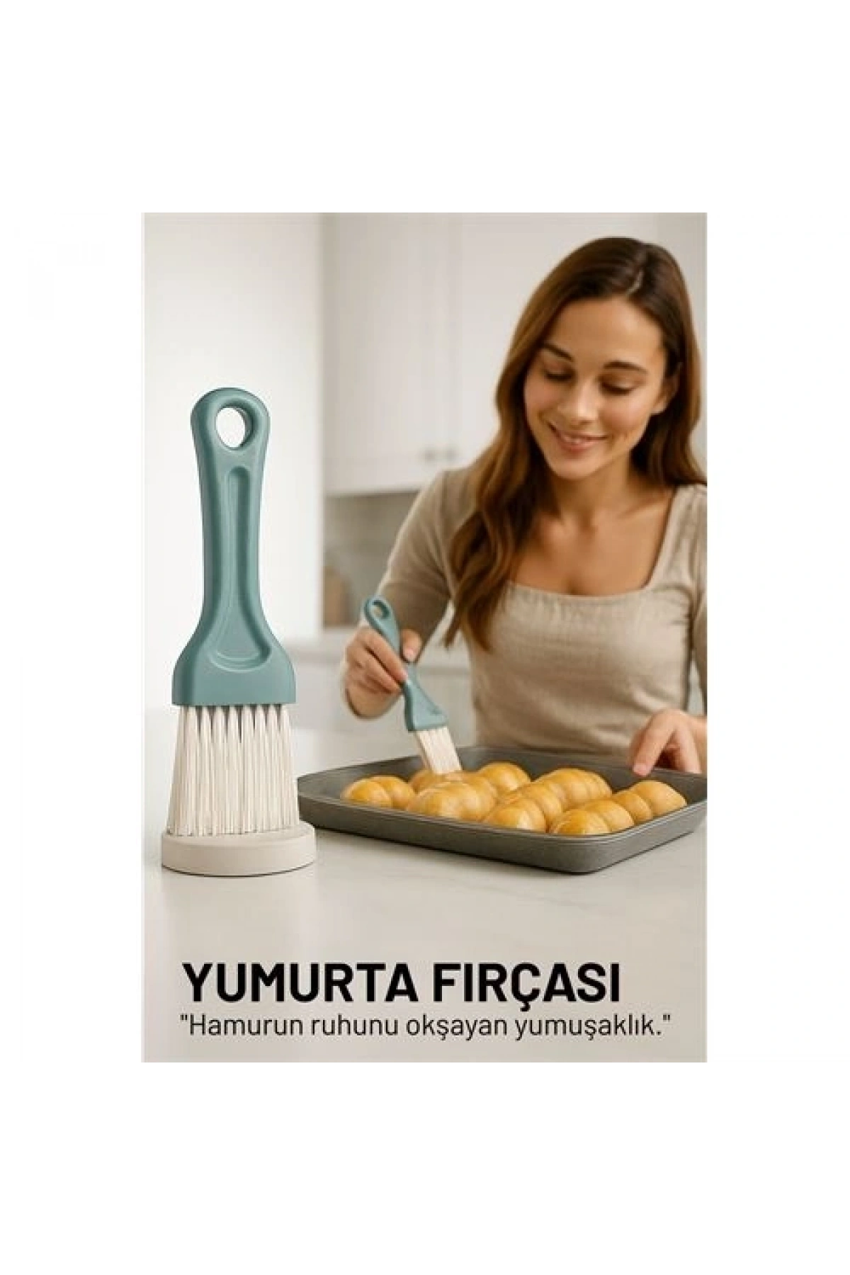 Yumurta Fırçası 14 CM Mutfak Yağlama Sos Sürme Fırçası Pasta Hamur Fırçası