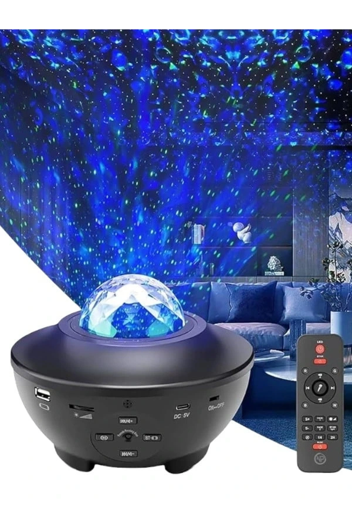 YUMURTA GÖRÜNÜMLÜ YILDIZLI PROJEKSİYON