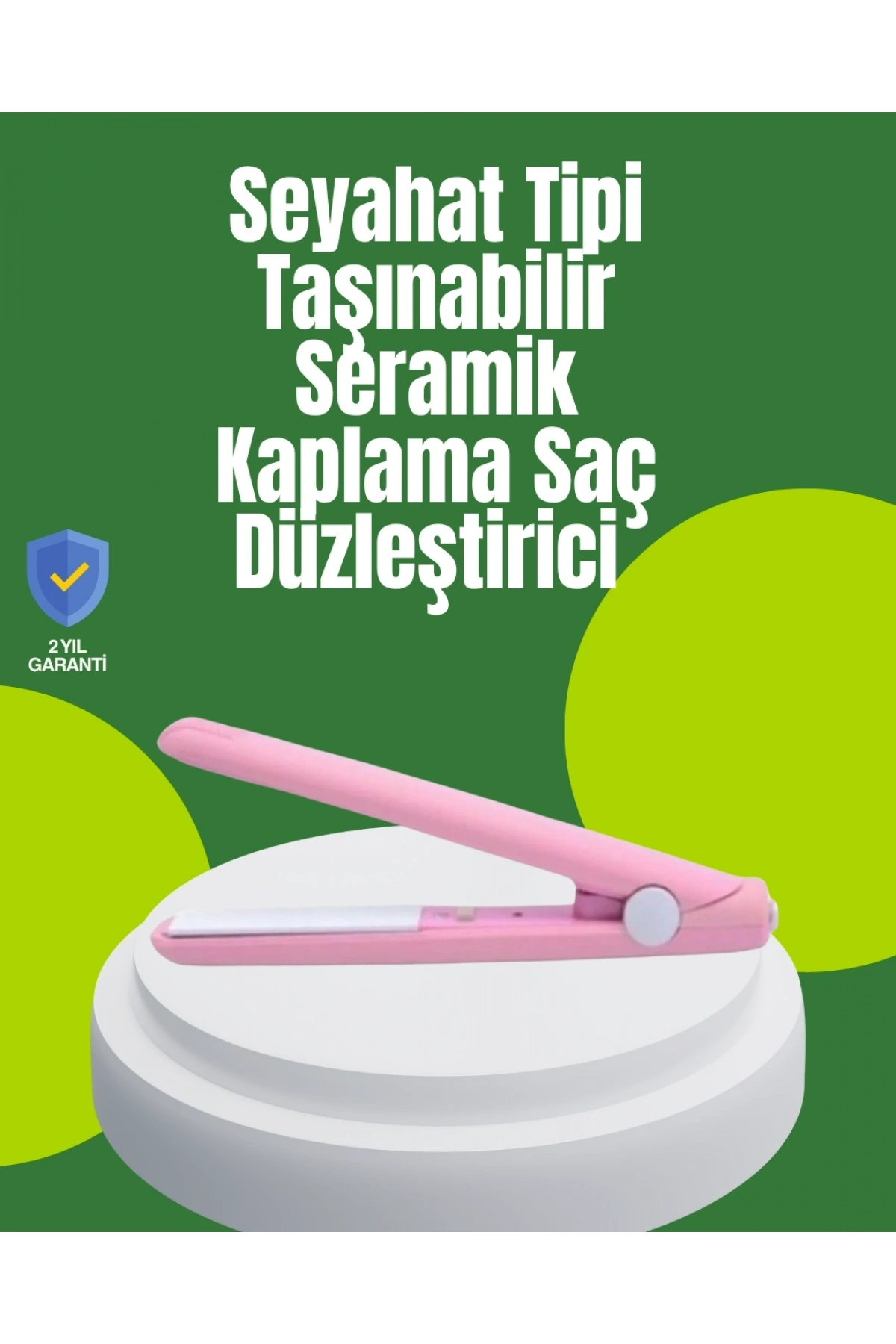 Yüzer Plakalı Kompakt Bukle Maşası – Elastik Tutuculu, Saç Dostu Profesyonel Tasarım