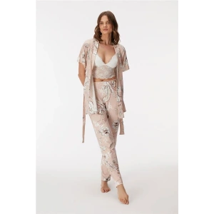 11398 Kadın Sabahlık, Bralet ve Pantolon Takım