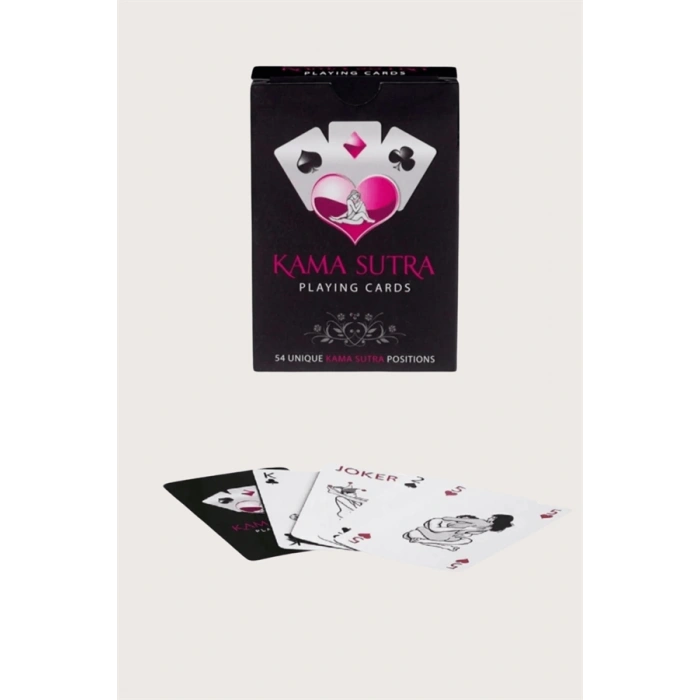 Arias Closet Sexy Görselli Oyun Kartı Kama Sutra Siyah Kırbaç Set