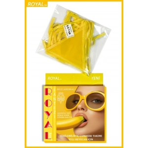 Arias Closet Fantezi Tüketilebilen Yenilebilir Muz Aromalı İç Çamaşırı Takımı