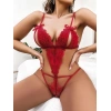 Arias Closet Dantel Detaylı Kırmızı Fantezi Body