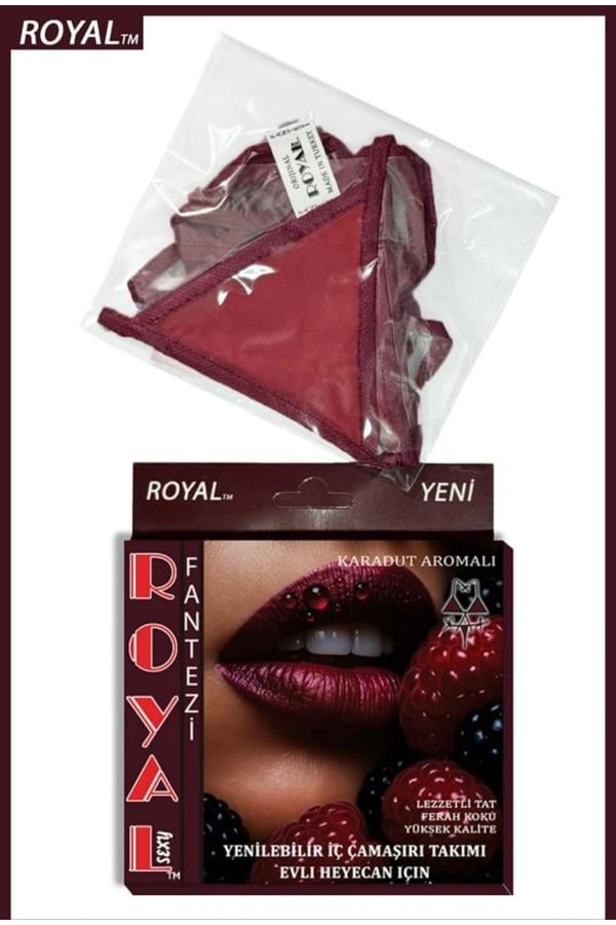 Arias Closet Fantezi Tüketilebilen Yenilebilir Karadut Aromalı İç Çamaşırı Takımı