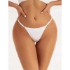 Arias Closet Zincir Kalp Detaylı Fantezi Beyaz String Tanga