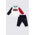 ERKEK BEBEK 2 LI KISA KOL T-SHIRT TAKIM - KREM