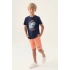 ERKEK ÇOCUK BERMUDA TAKIM - KOYU İNDİGO