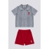 ERKEK BEBEK 2 Lİ KISA KOL T-SHIRT TAKIM - MAVİ ÇİZGİLİ STOK KUMAŞ