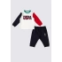 ERKEK BEBEK 2 LI KISA KOL T-SHIRT TAKIM - KREM