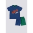 ERKEK BEBEK 2 LI KISA KOL T-SHIRT TAKIM - COBALT