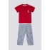 ERKEK BEBEK 2 Lİ KISA KOL T-SHIRT TAKIM - KIRMIZI