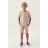 ERKEK ÇOCUK BERMUDA TAKIM - BEJ