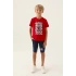 ERKEK ÇOCUK BERMUDA TAKIM - KIRMIZI