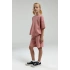 KIZ ÇOCUK BERMUDA TAKIM - RETRO PEMBE