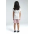 KIZ ÇOCUK BERMUDA TAKIM - BEYAZ/SOFT PEMBE