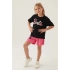 BARBIE KIZ ÇOCUK ŞORT TAKIM - SİYAH