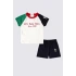 ERKEK BEBEK 2 LI KISA KOL T-SHIRT TAKIM - KREM