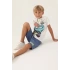 ERKEK ÇOCUK BERMUDA TAKIM - KAR MELANJ