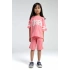 KIZ ÇOCUK BERMUDA TAKIM - NEON PEMBE
