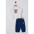 U.S.POLO ASSN. KIZ BEBEK 2Lİ TAKIM - Beyaz