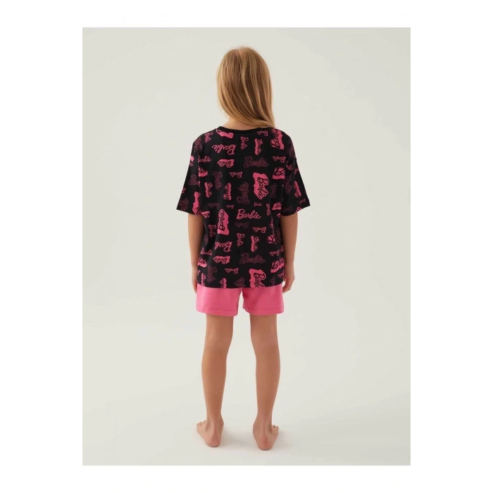 BARBIE KIZ ÇOCUK ŞORT TAKIM - SİYAH