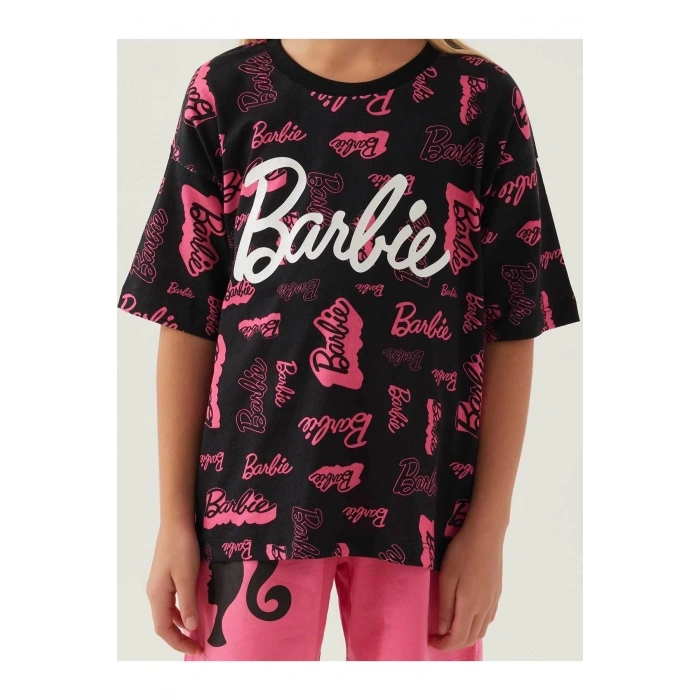 BARBIE KIZ ÇOCUK ŞORT TAKIM - SİYAH