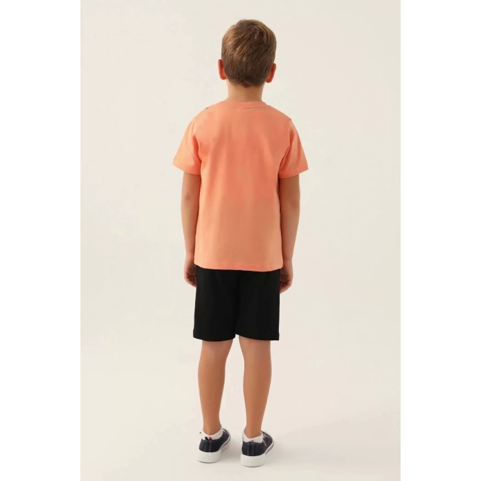 ERKEK GARSON BERMUDA TAKIM - ŞEFTALİ