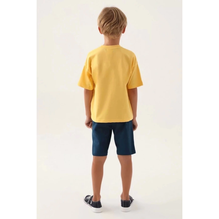 ERKEK ÇOCUK BERMUDA TAKIM - KAVUN