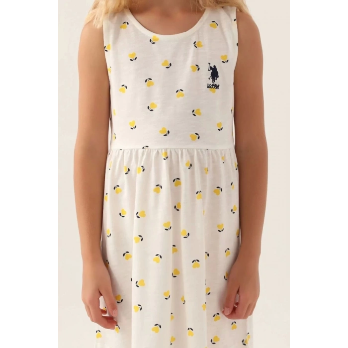 KIZ ÇOCUK GECELİK - KREM SARI