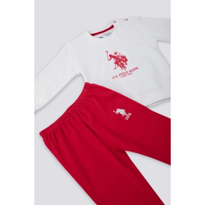 ERKEK BEBEK 2 Lİ UZUN KOL T-SHIRT TAKIM - KREM