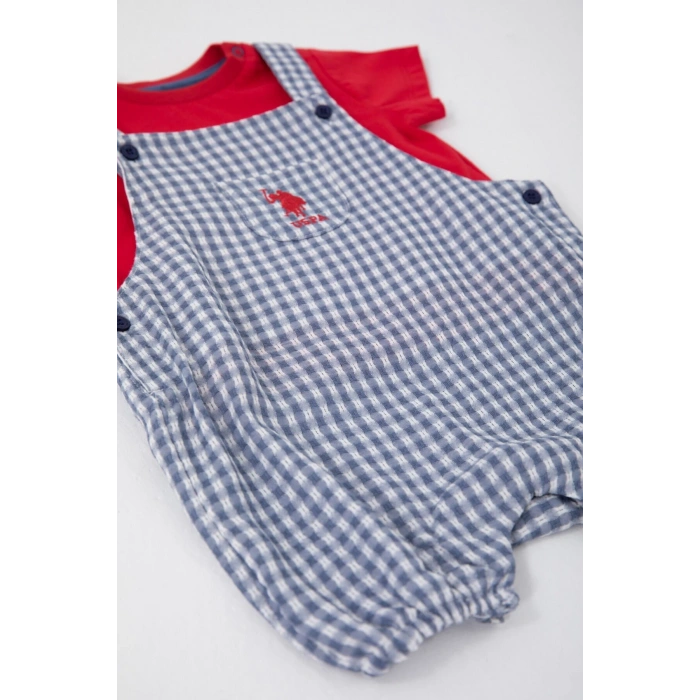 ERKEK BEBEK KISA KOL 2 Lİ TAKIM - GECE MAVİSİ